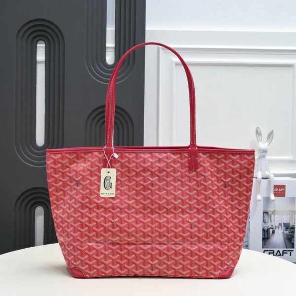 Artois GM Bag with Zipper- Red