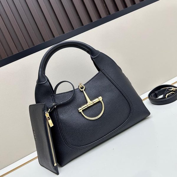 Gucci Softbit Medium Top Handle Bag black