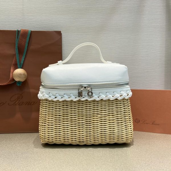 Extra Pocket L19 North-South wicker White