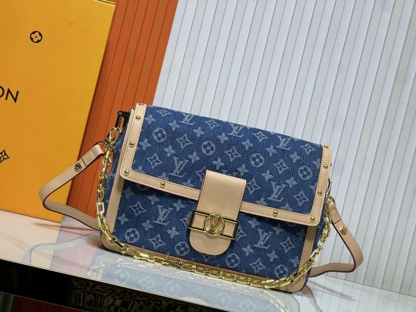 Monogram Denim Dauphine Soft GM