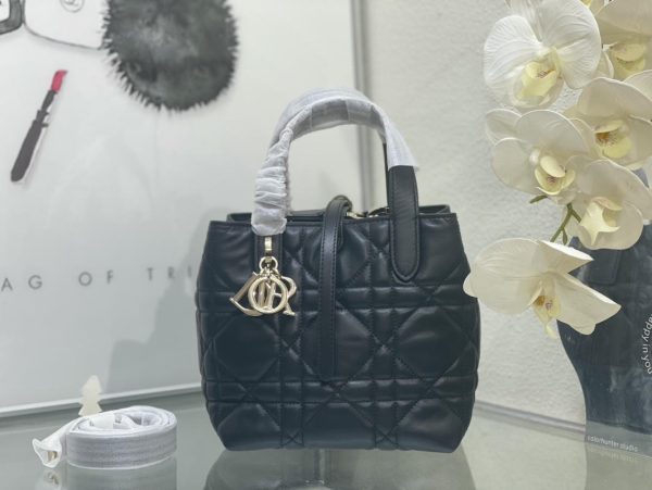 Small Dior Toujours Vertical Tote Bag