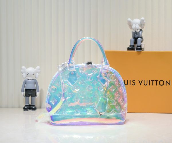 Embossed Monogram PVC Prism Alma BB Handbag
