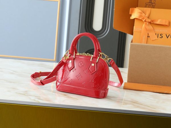 Embossed Monogram Nano Alma Patent Leather