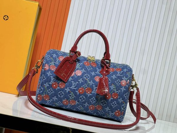 LV x TM Keepall Bandoulière 30 Monogram Denim