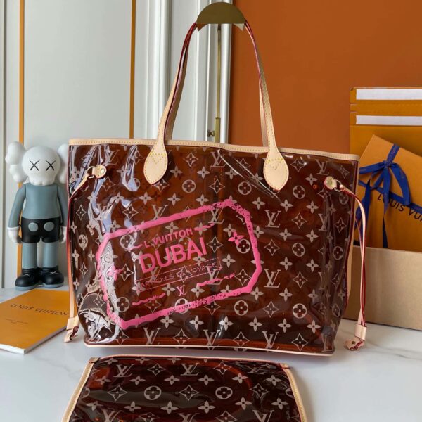 Neverfull MM Transparent Dubai pink